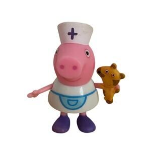 Peppa Pig Figure Hospital Nurse Figure 2003 Jazwares Collectible Toy